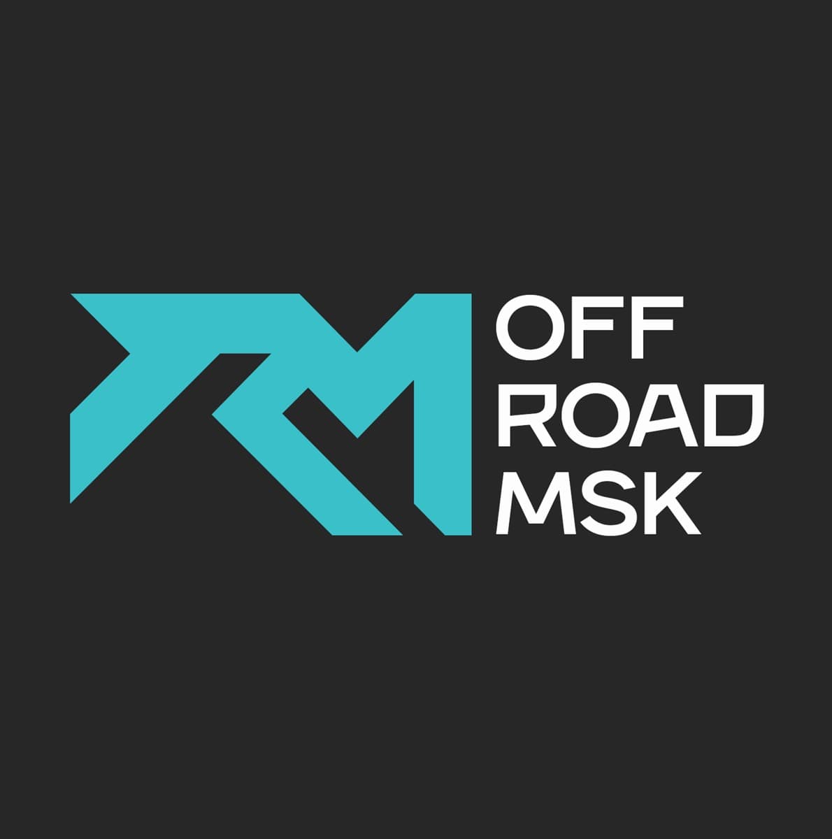 Логотип OffRoad Moscow: тёмная версия на чёрном фоне